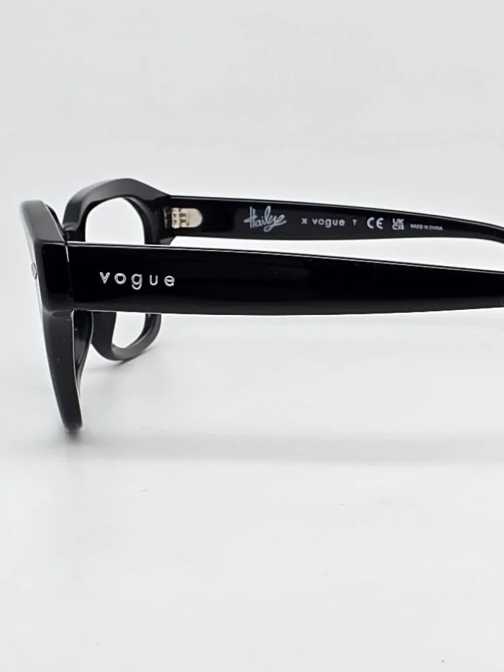 Vogue x Hailey Bieber VO5444-S W44/8G Black Sunglasses Frame w/ Case 52-18-135